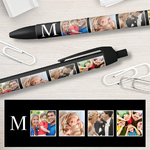 Caneta Preta Colagem Personalizada de Fotos da Família Personal