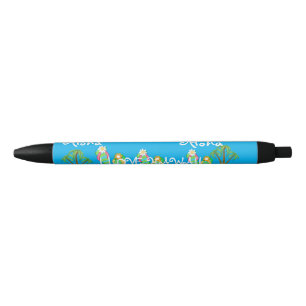 Caneta Preta Coleção Hawaii Aloha -