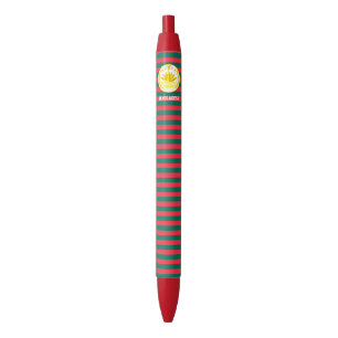 Caneta preta com bandeira do Bangladesh patriótica