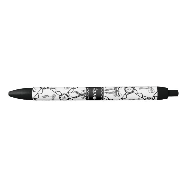 Caneta Preta Coquette Black Bow (Frente)