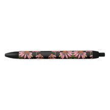 cor-de-rosa floral e preto