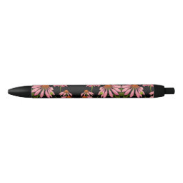 Caneta Preta cor-de-rosa floral e preto