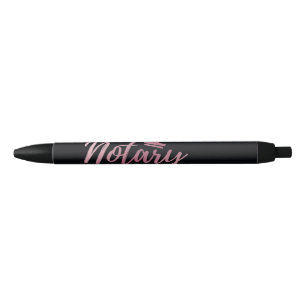 Caneta Preta Cor-de-rosa notário