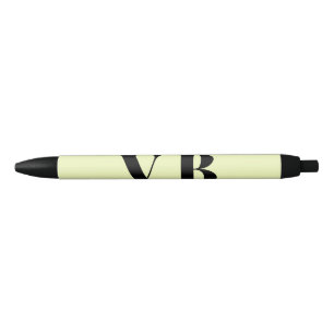 Caneta Preta cor personalizada pastel simples minimal sólido pe