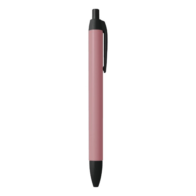Caneta Preta Cor Sólida do Rosa Dusty (parte de inferior (Vertical))