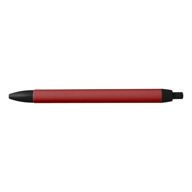 Caneta Preta Cor Sólida Vermelho Escuro Simples (Frente)