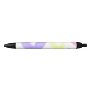 Caneta Preta Coração simples estilo de texto minimalista casame