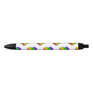 Caneta Preta Coração tridimensional escultural do SlipperyJoe b