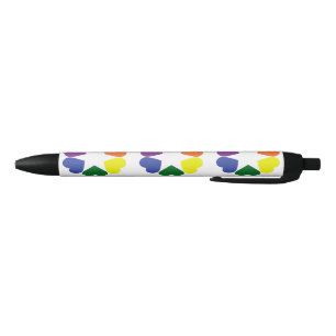 Caneta Preta Corações do orgulho LGBT