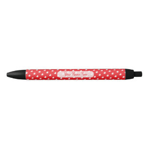 Caneta Preta Corações Feliz Dia dos Namorados Padrão de Amor Mo