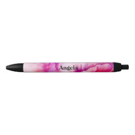 Caneta Preta Corante-gravata magenta de aquarela