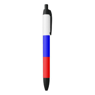 Caneta Preta Cores da bandeira de RÚSSIA