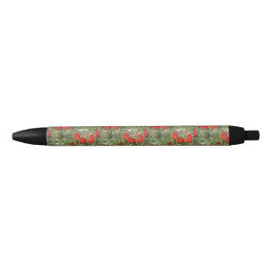 Caneta Preta Corfu Red Poppies