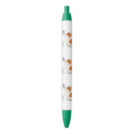 Caneta Preta Corgi com borboleta
