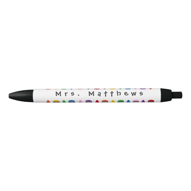 Caneta Preta Crayon Cor-de-Corte de Professores (Frente)