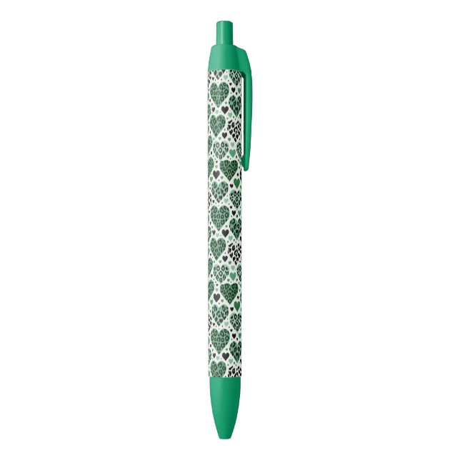 Caneta Preta Crazy Love (Verde) (parte de inferior (Vertical))