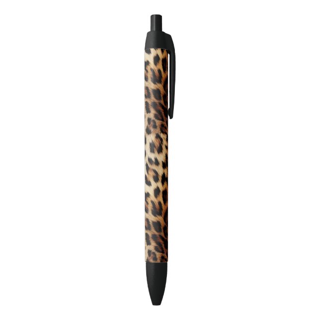 Caneta Preta Cream Brown Leopard Print   (parte de inferior (Vertical))