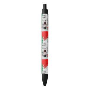Caneta Preta Crianças de Gaza Pintando a Bandeira da Palestina