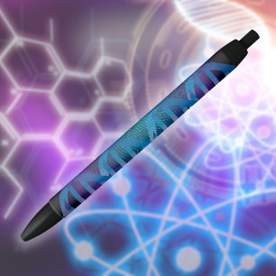 Caneta Preta CSI Impressão Digital de DNA Padrão da Ciência Mod