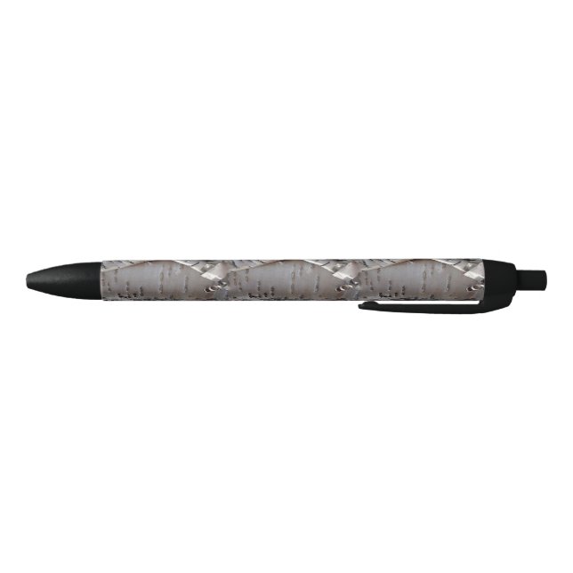 Caneta Preta Curly Birch Bark Tree Rustic Pen (Parte Inferior)