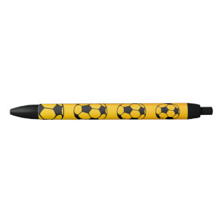 Caneta Preta Custom Football Yellow Pen with Black Ink