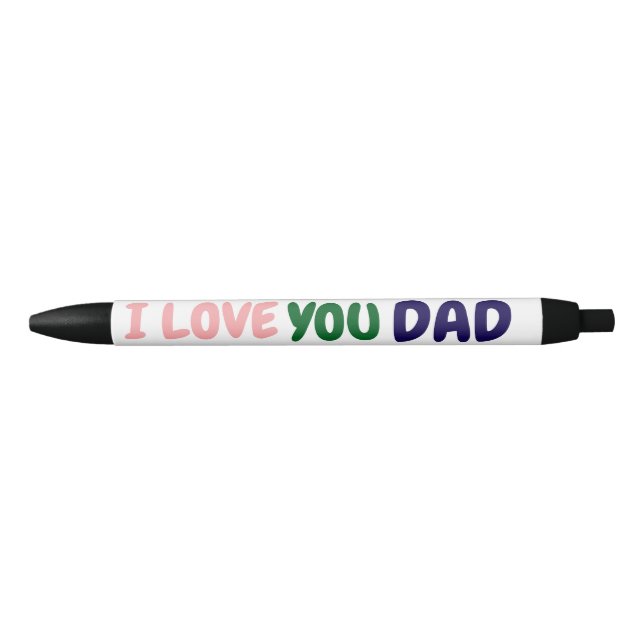 Caneta Preta  custom i love you dad Make your own  (Frente)