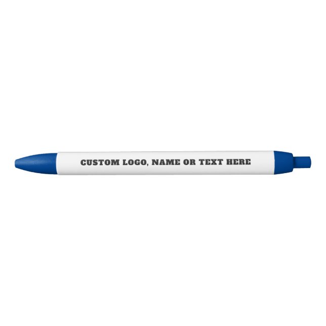 Caneta Preta Custom Logo Pen - Personalized Create Your Own (Frente)