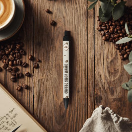 Caneta Preta Custom Logo Pen with Business Name