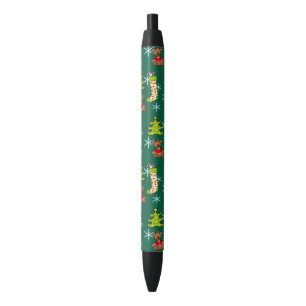 Caneta Preta decorações de Natal alegres