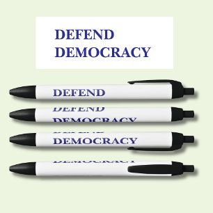 CANETA PRETA DEFENDER DEMOCRACIA