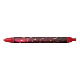 Caneta Preta Delícias Comestíveis Luzes de Cranberry