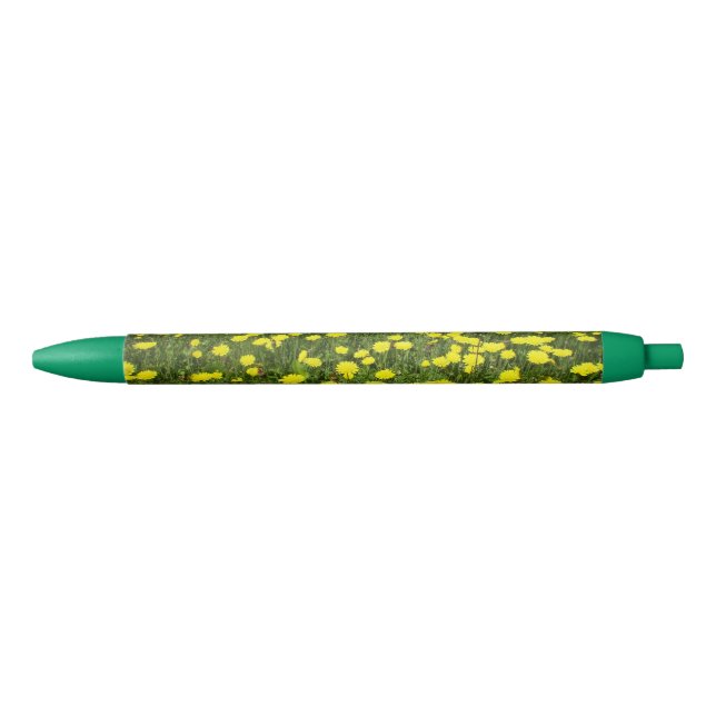 Caneta Preta Dentes-de-leão (Frente)