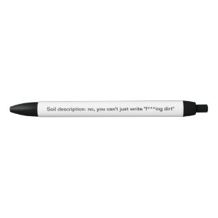 Caneta Preta Descrição do solo da arqueologia