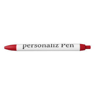 Caneta Preta Desenhe o seu próprio vermelho personalizado