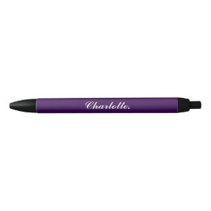 Caneta Preta Desenhe Seu Próprio Nome Neste Roxo Escuro