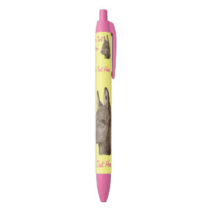 Caneta Preta desenho monocromático semelhante à vida de burro