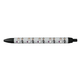 Caneta Preta Desenhos animados engraçados do casamento dos