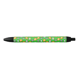 Caneta Preta Design de futebol com camisas Douradas