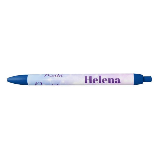Caneta Preta Design de profissional de reniki personalizado (Frente)
