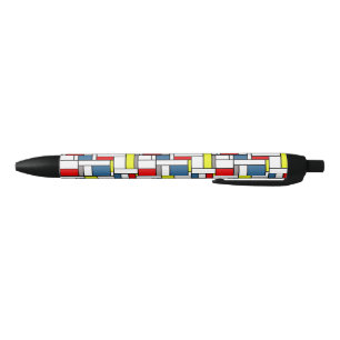 Caneta Preta Design do estilo de Mondrian