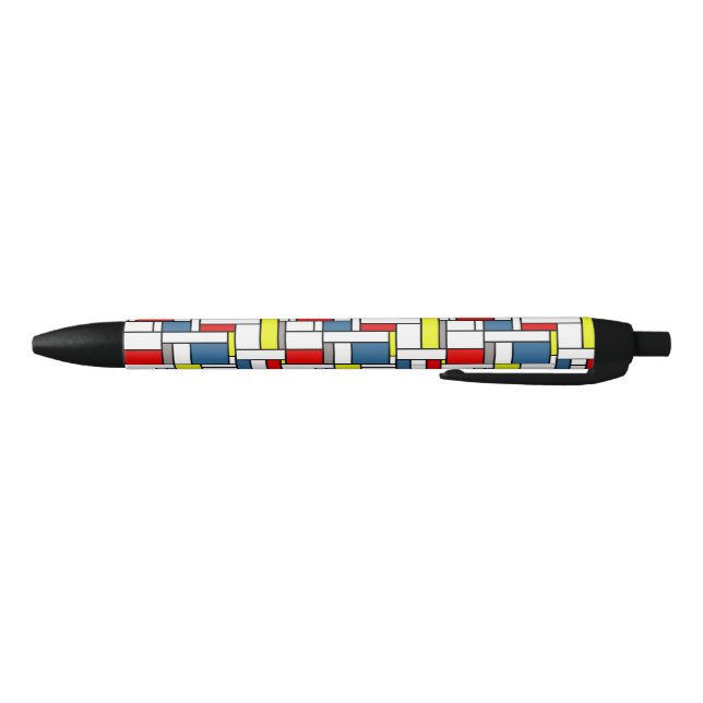 Caneta Preta Design mondrian (Parte Inferior)