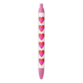 Caneta Preta Dia de os namorados Rosa Vermelho 4Lyn