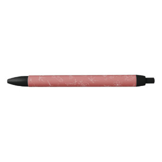 Caneta Preta Diagrama físico cor-de-rosa