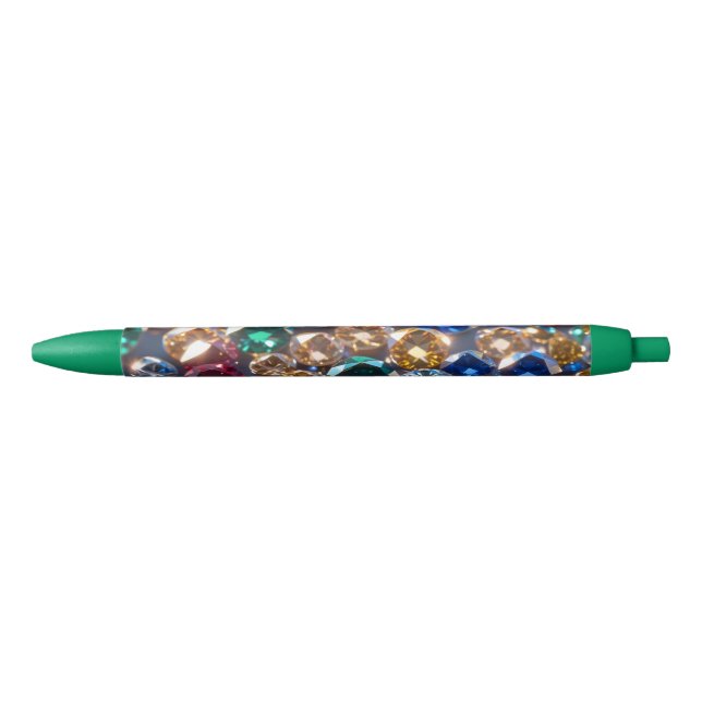 Caneta Preta Diamonds Of Many Colors (Frente)