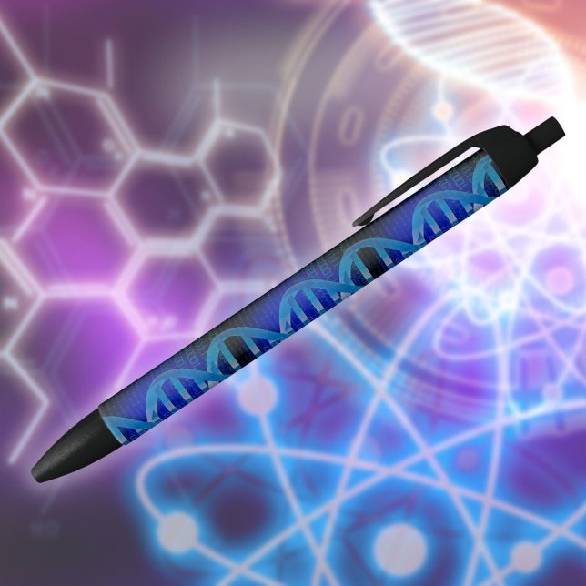Caneta Preta DNA ID Blue Medical Science (DNA ID Blue Medical Science Black Ink Pen)