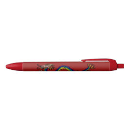 Caneta Preta Dragão Oriental