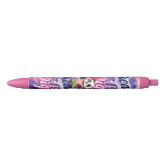 Caneta Preta "DREAM BIG" Cute Panda Inspirational Pen