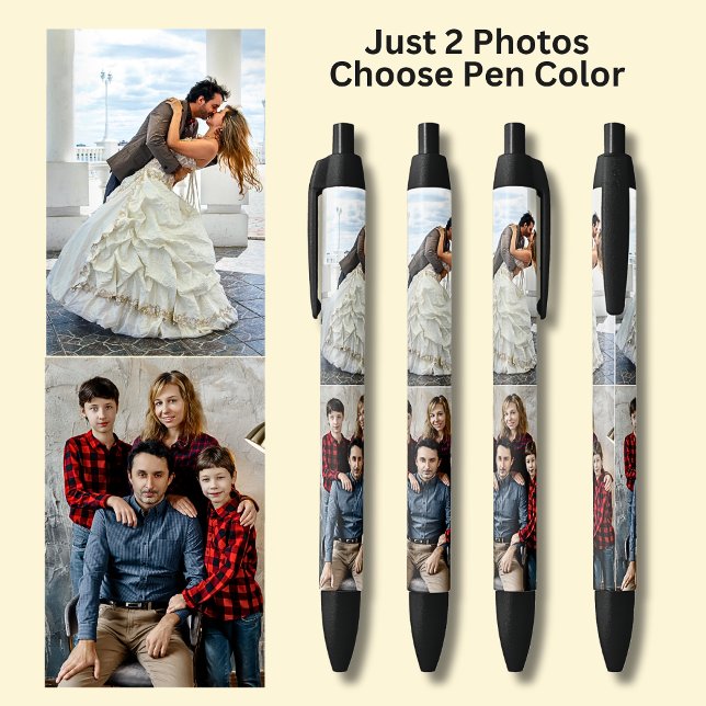 Caneta Preta Duas fotos em preto (Criador carregado)