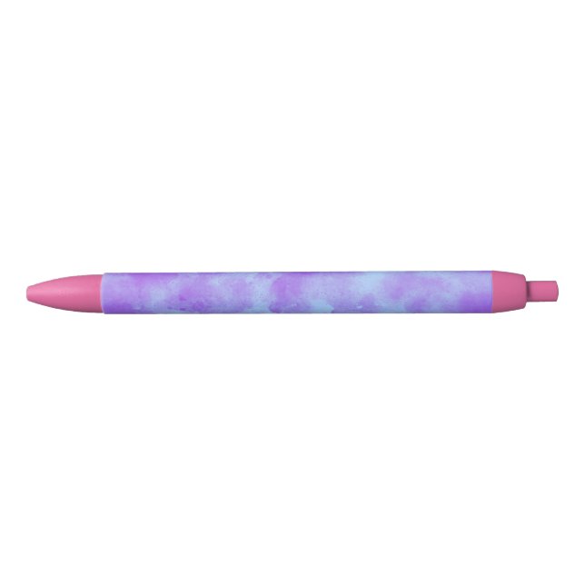 Caneta Preta efeito de nuvem de tempestade de na moda em roxo (Frente)