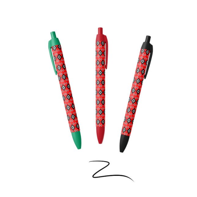 Caneta Preta Eixo Vermelho (Criador carregado)